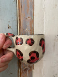 Katie Jacobs | Leopard Cup | Cherry Red