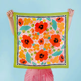 Julie White | Silk Cotton Scarf | Tropical Garden