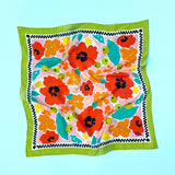 Julie White | Silk Cotton Scarf | Tropical Garden