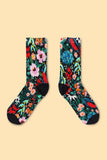 Julie White | Crew Socks | Flower Dance