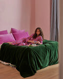 Kip & Co | Ocean Velvet Quilt Cover | Kombu