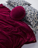 Kip & Co | Ocean Velvet Quilt Cover | Anemone