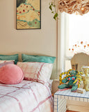 Kip & Co | Velvet Pea Cushion | Dusty Rose