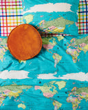 Kip & Co | Velvet Pea Cushion | Marmalade