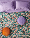 Kip & Co | Velvet Pea Cushion | Marmalade