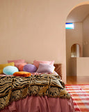 Kip & Co | Velvet Pea Cushion | Marmalade