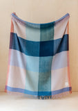 TBco | Recycled Wool Blanket in Apricot Frame Check