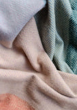 TBco | Recycled Wool Blanket in Apricot Frame Check