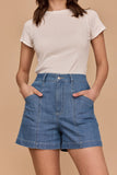 Frock Me Out | Denim High Waist Shorts