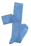 Tightology | Long Rib Merino Wool Socks | Blue