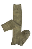 Tightology | Long Rib Merino Wool Socks | Khaki