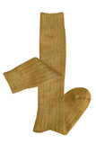 Tightology | Long Rib Merino Wool Socks | Mustard