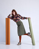 Tightology | Long Rib Merino Wool Socks | Paprika