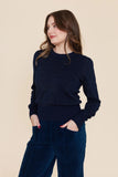 Frock Me Out | Long Sleeve Lurex Knit Jumper | Navy