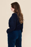 Frock Me Out | Long Sleeve Lurex Knit Jumper | Navy