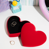 DOIY | LOVE Velvet Storage Box REd