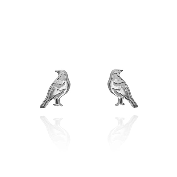 Originals Lab | Silver Magpie Stud Earrings