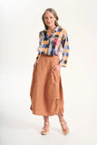 Olga de Polga | Milwaukee Solenne Skirt | Caramel Linen