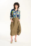 Olga de Polga | Milwaukee Solenne Skirt | Khaki Linen