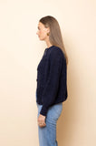 Frock Me Out | Chunky Knit Cardigan | Navy