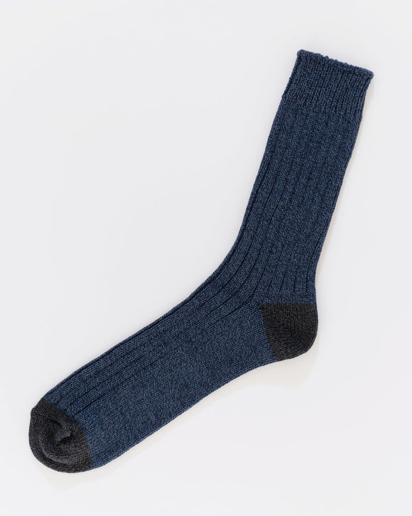 Nishiguchi Kutsushuita | Boston Ribbed Cotton Boot Socks