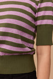 Frock Me Out | Stripe Knit | Green and Disco Lilac