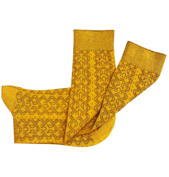 Tightology | Ornella Ochre | Cotton Socks