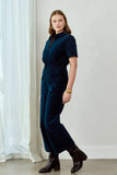 Frock Me Out | Freestyler Jumpsuit | Petrol Velvet