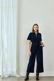Frock Me Out | Freestyler Jumpsuit | Petrol Velvet