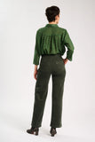Olga de Polga | Peggy Sue Long Pants | Forest Velvet Corduroy