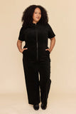 Frock Me Out | Freestyler Jumpsuit | Black Velvet