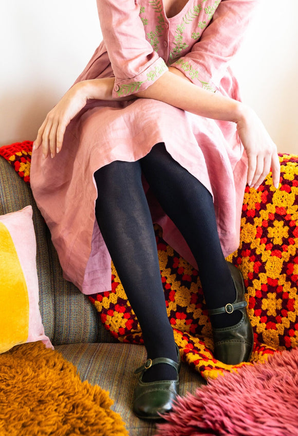 Tightology | Pine Black | Organic Cotton Tights