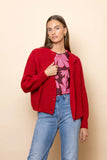 Frock Me Out | Chunky Knit Cardigan | Red