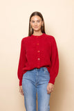 Frock Me Out | Chunky Knit Cardigan | Red