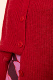 Frock Me Out | Chunky Knit Cardigan | Red