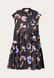 Nancybird | Maja Dress | Watercolour Charcoal