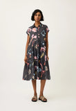 Nancybird | Maja Dress | Watercolour Charcoal