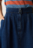 Nancybird | Aries Denim Skirt | Dark Wash