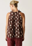 Nancybird | Delta Tie Top | Ochre Flower
