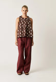 Nancybird | Delta Tie Top | Ochre Flower