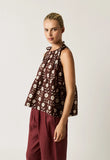 Nancybird | Delta Tie Top | Ochre Flower