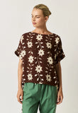 Nancybird | Dolman Top | Ochre Flower