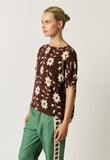 Nancybird | Dolman Top | Ochre Flower