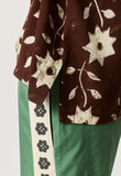 Nancybird | Dolman Top | Ochre Flower