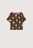 Nancybird | Dolman Top | Ochre Flower
