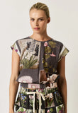 Nancybird | Sabrina Top | Charcoal Floral