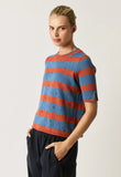 Nancybird | Rana Knit Tee | Terracotta Stripe
