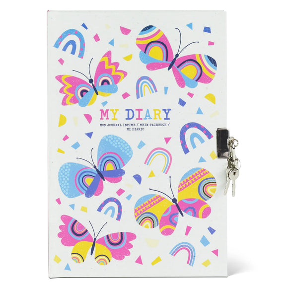 Tiger Tribe | Lockable Diary | Butterflies