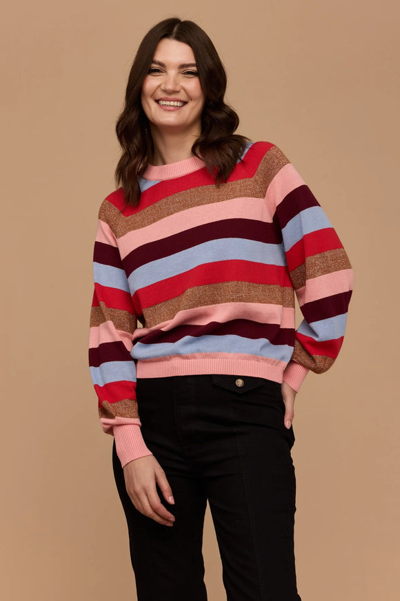 Frock Me Out | Knit Jumper | Lurex Stripe