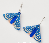 Martha Jean | Moth Earrings Indigo